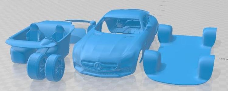 Mercedes Benz AMG GT 2014 Printable Car