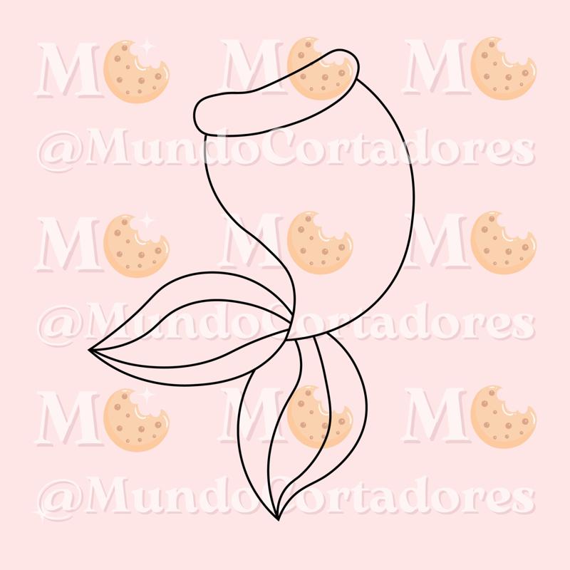 MERMAID TAIL CUTTER AND STAMP