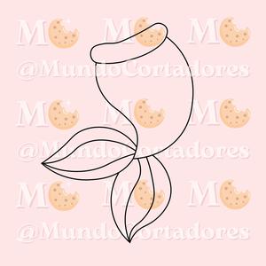 MERMAID TAIL CUTTER AND STAMP
