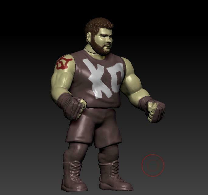 WWE ACTION FIGURE KEVIN OWENS VINTAGE WWE ACTION FIGURE