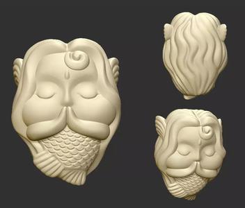 mermaid figurine with long hair