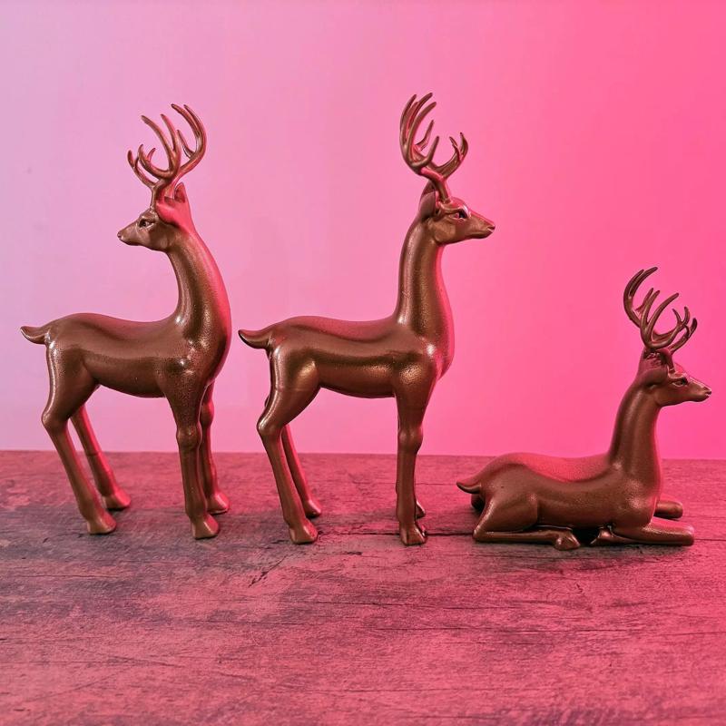 Christmas Deer Art Sculpture Pack