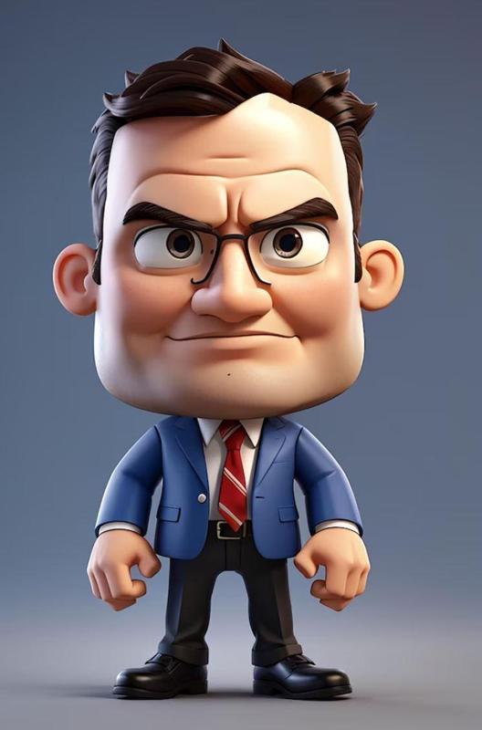 Fun 3D cartoon illustration