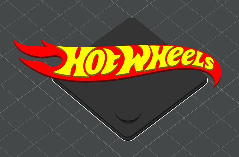 Hotwheels blister wall bracket