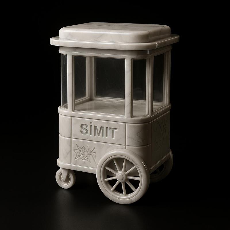 Istanbul Simit Cart – 3D Printable Turkish Street Food Icon