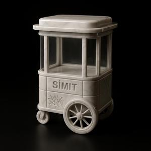 Istanbul Simit Cart – 3D Printable Turkish Street Food Icon
