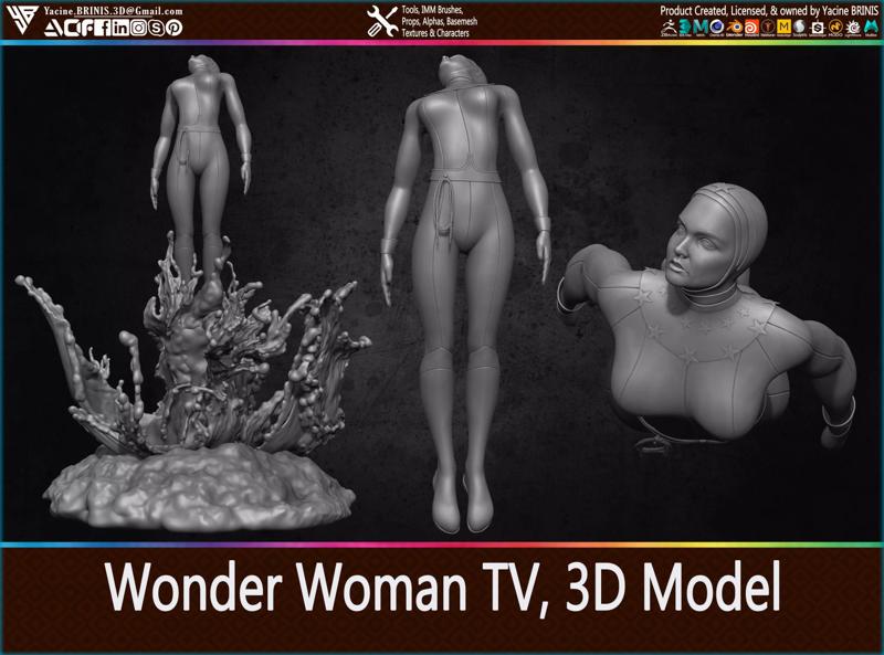 Wonder Woman TV Show 3D Model