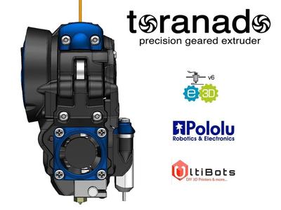 The Toranado Precision Geared 1.75mm Extruder - v2.1