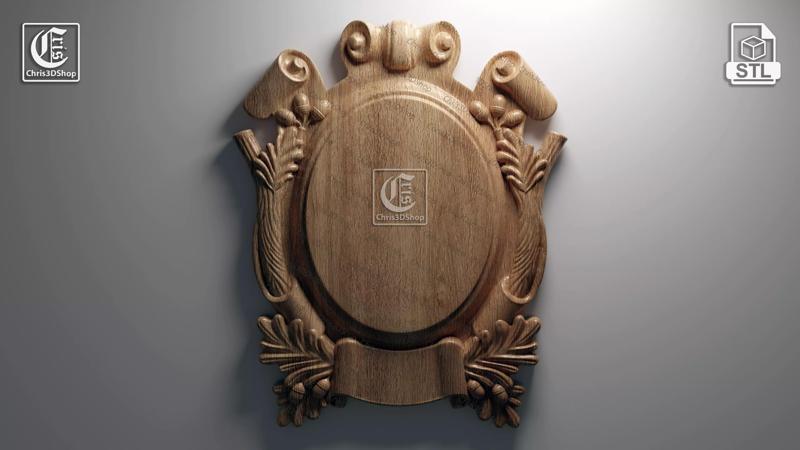 Trophy Mounting Plaque 8 - 3D STL Files for CNC