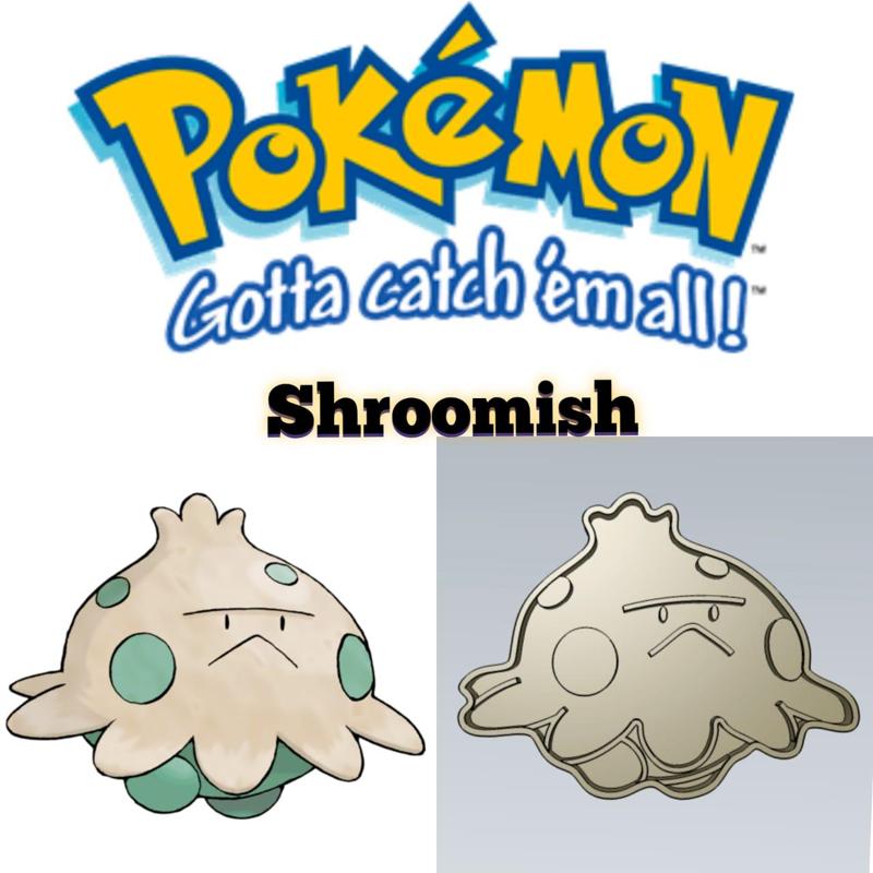AMAZING POKEMON Shroomish COOKIE CUTTER STAMP CAKE DECORATING