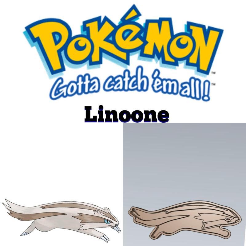 AMAZING POKEMON linoone COOKIE CUTTER STAMP CAKE DECORATING