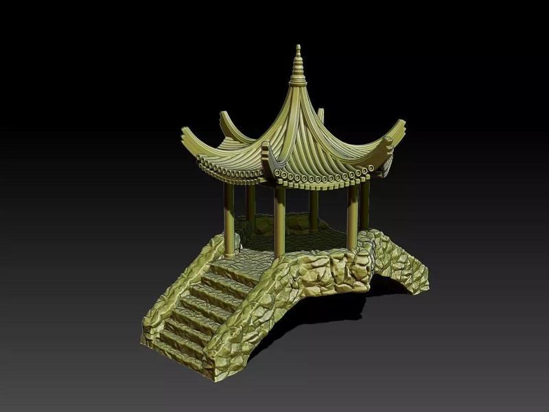 Japanese Stone Bridge 02