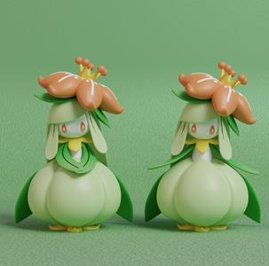 Pokemon - Lilligant with 2 poses