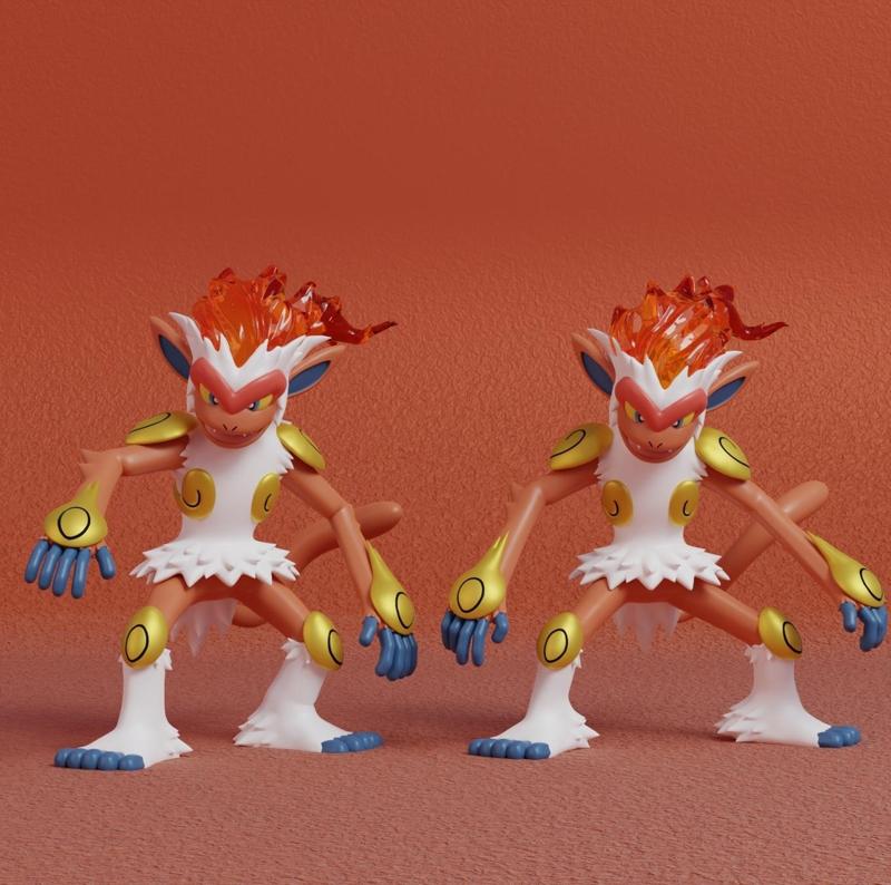 Pokemon - Infernape with 2 poses