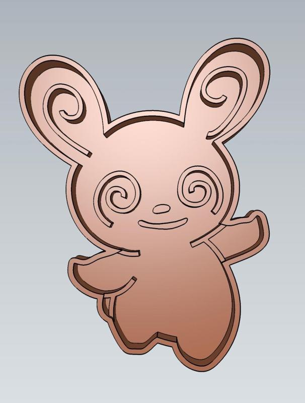 Amazing Pokemon Spinda Cookie Cutter Stamp Cake Decorating