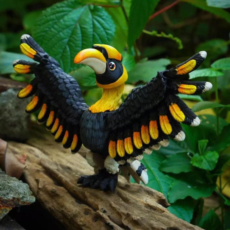 PRINT IN PLACE CUTE FLEXI GREAT HORNBILL BIRD
