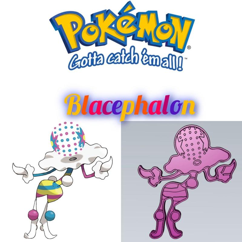 AMAZING POKEMON blacephalon COOKIE CUTTER STAMP CAKE DECORATING
