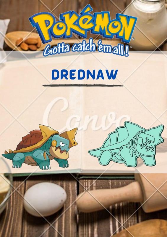 AMAZING POKEMON drednaw COOKIE CUTTER STAMP CAKE DECORATING