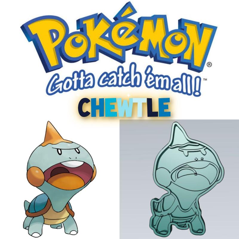 AMAZING POKEMON Chewtle COOKIE CUTTER STAMP CAKE DECORATING