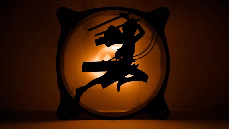 Attack on Titan Eren Yeager PC fan grill cover