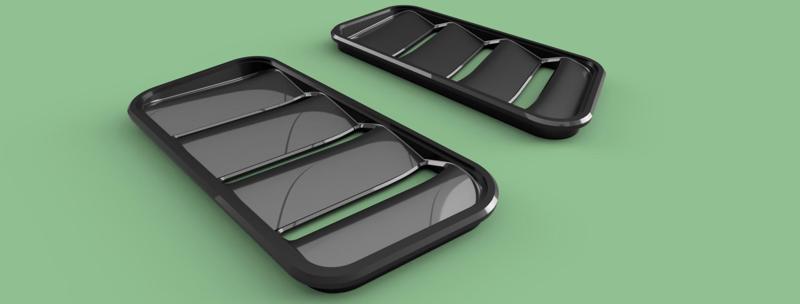 Universal car air vent real size