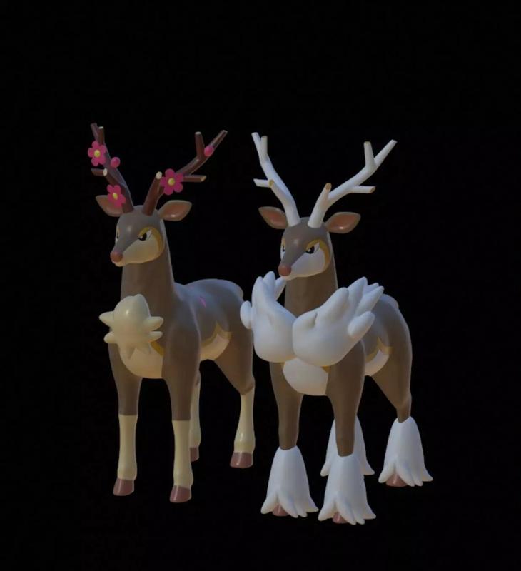 SAWSBUCK SPRING AND WINTER FORM - MEBUKIJIKA POKEMON