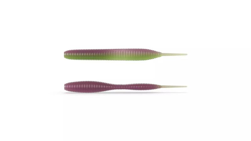 Soft fishing lure - Keitech leech modified replica