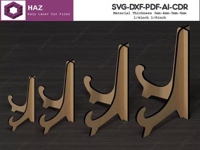 Laser Cut Easel SVG 061