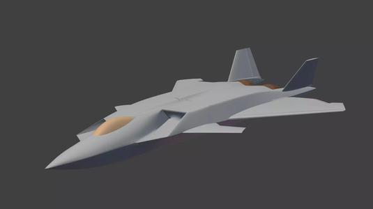 Asymmetrical stealth fighter