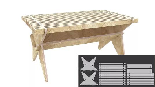Stool DECA for CNC router cut