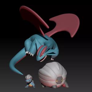 Pokemon Bagon Shelgon Salamence