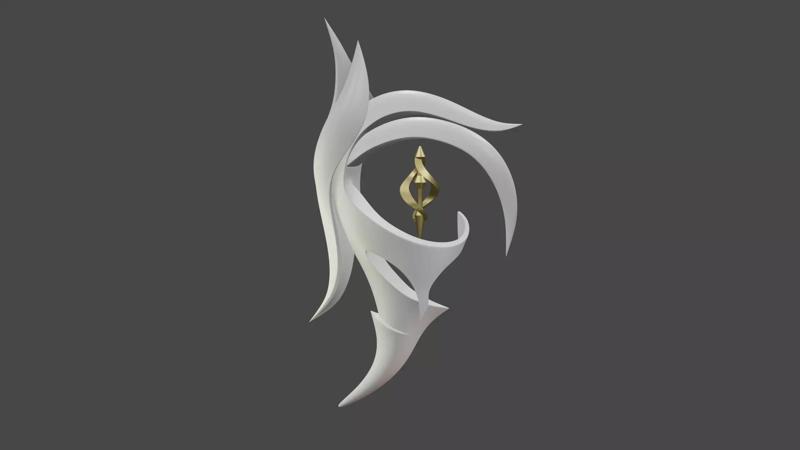 Genshin Impact The Fair Lady Signora Catalyst Cosplay Prop