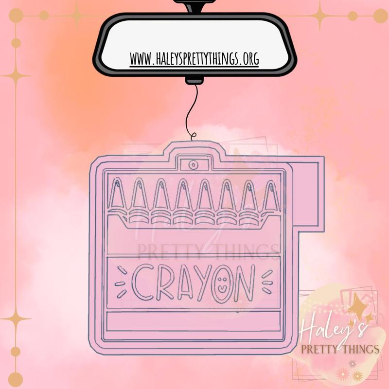 Crayon Car Freshie Silicone Mold Housing