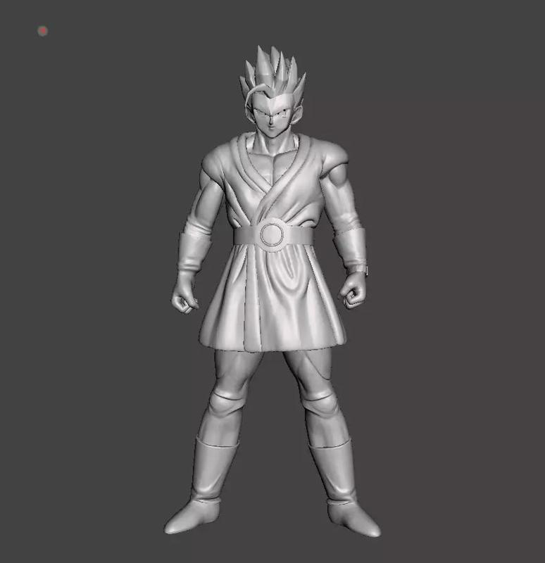 Adult Gohan SSJ2 3D Model