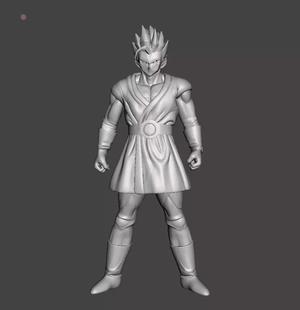 Adult Gohan SSJ2 3D Model