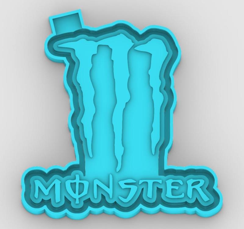 monster - freshie mold - STL for silicone mold