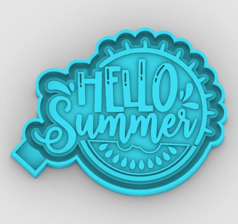 Hello summer - freshie mold - STL for silicone mold