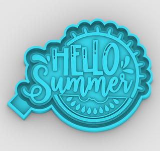 Hello summer - freshie mold - STL for silicone mold