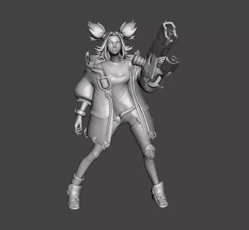 League of legends Zeri 3D Model