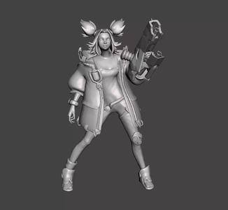 League of legends Zeri 3D Model