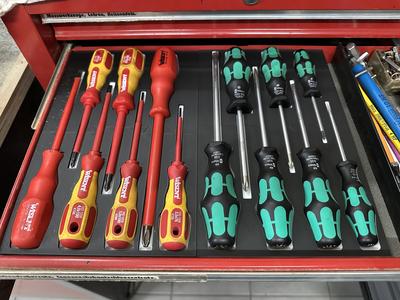 Drawer insert for WERA screwdrivers