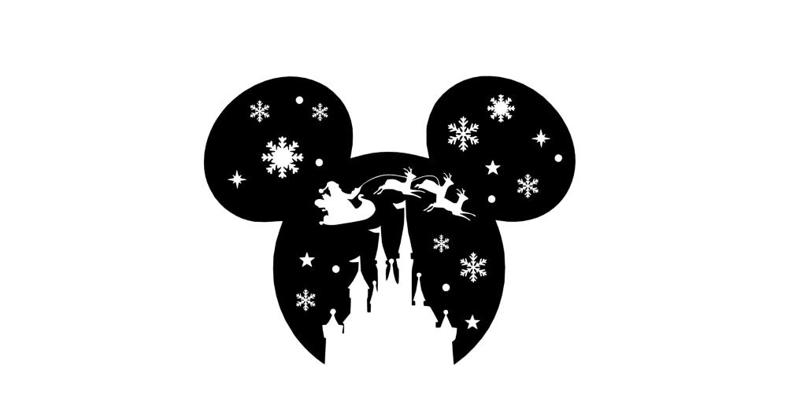 DISNEY CASTLE MERRY CHRISTMAS Santa Claus