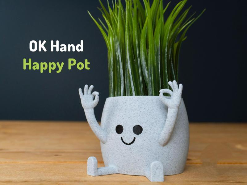 OK Hand Sitting Pot