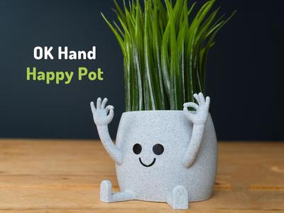 OK Hand Sitting Pot