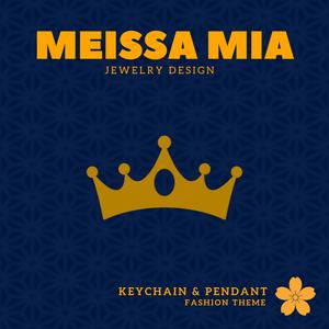 Pocket Royalty – 3D Print File for Crown & Tiara Keychain or Pendant - Crown Keychain - Tiara Pendant - Girl's Fashion - Princess Fashion Accessories