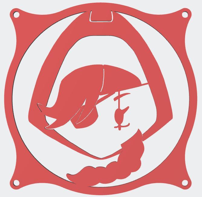 Overwatch Cute Ana 120mm Fan Cover