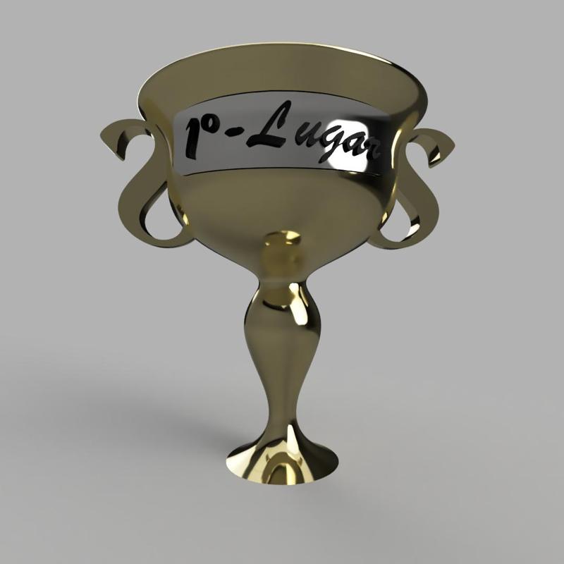 1st place trophy - Troféu de 1° lugar
