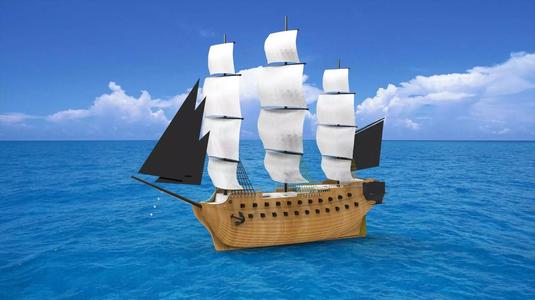 Old sailing ship
