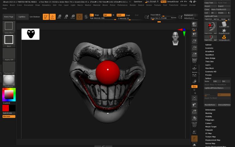 CLOWN SWEET TOOTH TWISTED METAL MASK