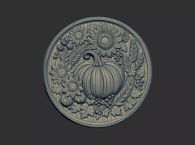 pumpkin harvest themed cnc model